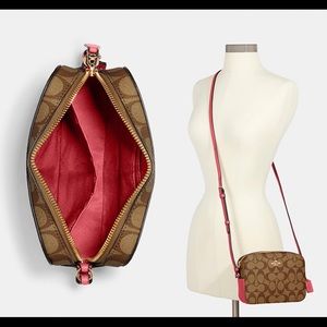 *SOLD*Coach Mini camera bag in signature canvas